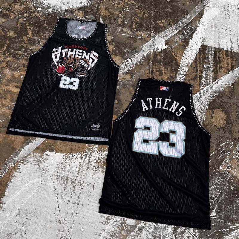 ATHENS HARDCORE GRIZZLE JERSEY - BLACK